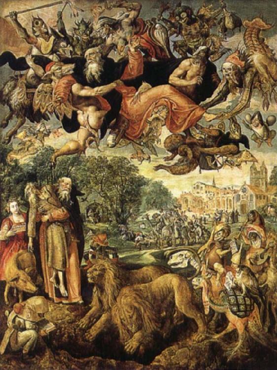 VOS, Marten de The Temptations of St.Anthony France oil painting art